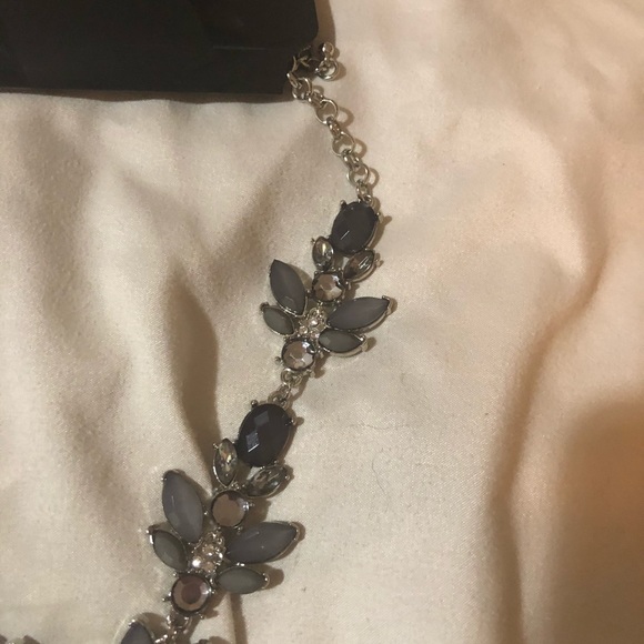 New York & Company Statement Necklace- Gray - Picture 6 of 6